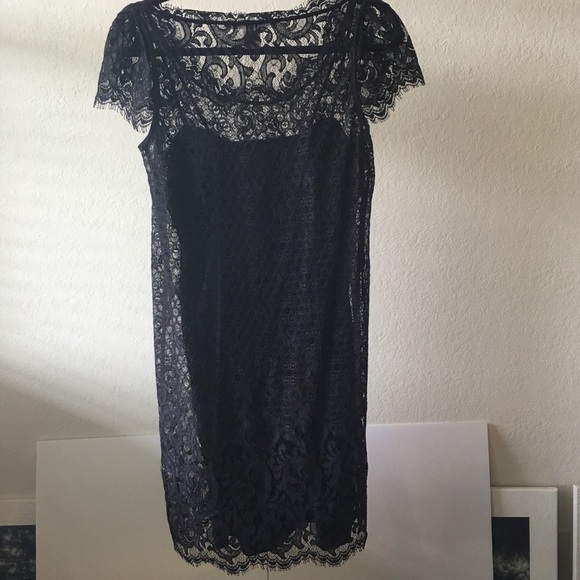 DVF Black Lace Dress - EUC - Picture 4 of 8